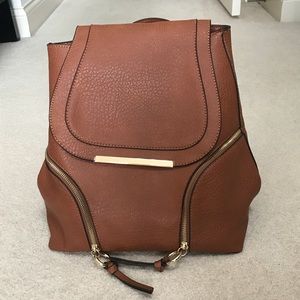 Faux Leather Backpack